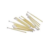 sourcing map Spring Test Probe Pin 20pcs 0.9mm Tip 16.5mm for PCB Board Testing Contact