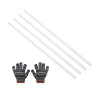 sourcing map Square Aluminum Flat Bar,0.08" Thickness 0.4" Width 14" Length Square 6061 Aluminum Bar Flat Plate with Gloves 2 x 10 x 356mm T6511 Solid New Mill Stock,4Set