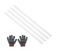 sourcing map Square Aluminum Flat Bar,0.08" Thickness 0.6" Width 14" Length Square 6061 Aluminum Bar Flat Plate with Gloves 2 x 15 x 356mm T6511 Solid New Mill Stock,4Set