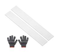 sourcing map Square Aluminum Flat Bar,0.08" Thickness 1.8" Width 10" Length Square 6061 Aluminum Bar Flat Plate with Gloves 2 x 45 x 254mm T6511 Solid New Mill Stock,2Set