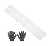 sourcing map Square Aluminum Flat Bar,0.08" Thickness 2" Width 16" Length Square 6061 Aluminum Bar Flat Plate with Gloves 2 x 50 x 407mm T6511 Solid New Mill Stock,2Set