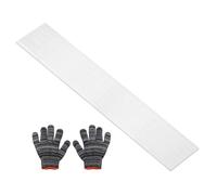 sourcing map Square Aluminum Flat Bar,0.08" Thickness 4" Width 16" Length Square 6061 Aluminum Bar Flat Plate with Gloves 2 x 100 x 407mm T6511 Solid New Mill Stock