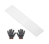 sourcing map Square Aluminum Flat Bar,0.12" Thickness 3" Width 10" Length Square 6061 Aluminum Bar Flat Plate with Gloves 3 x 80 x 254mm T6511 Solid New Mill Stock
