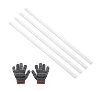 sourcing map Square Aluminum Flat Bar,0.16" Thickness 0.4" Width 10" Length Square 6061 Aluminum Bar Flat Plate with Gloves 4 x 10 x 254mm T6511 Solid New Mill Stock,4Set