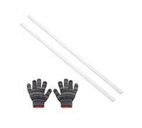 sourcing map Square Aluminum Flat Bar,0.16" Thickness 0.5" Width 12" Length Square 6061 Aluminum Bar Flat Plate with Gloves 4 x 12 x 305mm T6511 Solid New Mill Stock,2Set
