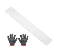 sourcing map Square Aluminum Flat Bar,0.16" Thickness 2.4" Width 12" Length Square 6061 Aluminum Bar Flat Plate with Gloves 4 x 60 x 305mm T6511 Solid New Mill Stock