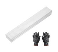 sourcing map Square Aluminum Flat Bar, 1" Thickness 1-9/16" Width 10" Length Square 6061 Aluminum Flat Plate, 25 x 40 x 254mm Solid Mill Stock with Gloves