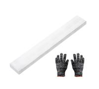 sourcing map Square Aluminum Flat Bar, 15/32" Thickness 1-3/8" Width 10" Length Square 6061 Aluminum Flat Plate, 12 x 35 x 254mm Solid Mill Stock with Gloves