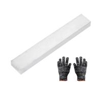 sourcing map Square Aluminum Flat Bar, 25/32" Thickness 1-9/16" Width 10" Length Square 6061 Aluminum Flat Plate, 20 x 40 x 254mm Solid Mill Stock with Gloves