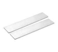 sourcing map Square Aluminum Flat Bar, 2pcs 1/4" Thickness 2" Width 10" Length Square Aluminum Bar 6061 Aluminum Flat Plate, 6 x 50 x 254mm T6511 Solid New Mill Stock
