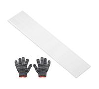 sourcing map Square Aluminum Flat Bar with Gloves 2 x 100 x 356mm | 0.08" Thickness 4" Width 14" Length Square 6061 Aluminum Bar Flat Plate T6511 Solid New Mill Stock