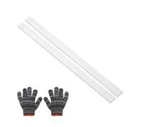 sourcing map Square Aluminum Flat Bar with Gloves 4 x 20 x 254mm 2Set | 0.16" Thickness 0.8" Width 10" Length Square 6061 Aluminum Bar Flat Plate T6511 Solid New Mill Stock