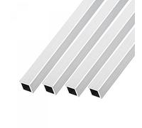 sourcing map Square Aluminum Tube (12mm x 12mm x 1mm x 300mm) 4Pcs, 6063 Aluminum Tubing - for Home Furnishing, Machinery