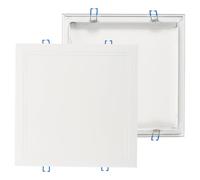 sourcing map Square Ceiling Cover Plate, Recessed Lights Hole Trim Plate Wall Hole Spring Mount Decorative Flat Cap Access Panel for Ceiling or Wall 10x10 Inch Openings, Matte White