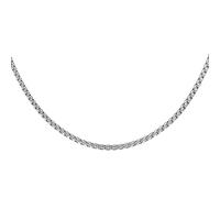 sourcing map Square Chain Necklaces 5mm Wide 19.7 Inch Long Stainless Steel Round Box Necklace Chains for Men Women, Silver Tone