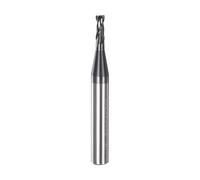 sourcing map Square End Mill 3mm x 8mm Cutting 6mm Shank Micro Grain Solid Carbide AlTiN Coated 2 Flutes Milling Bit Cutter for Alloy Hardened Steel Aluminum