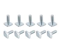 sourcing map Square Head Bolt, 20pcs M6x17.5mm Fully Thread Carbon Steel Grade 4.8 Square Machine Screws