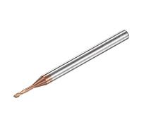 sourcing map Square Nose End Mill, 1.5mm Solid Carbide AlTiSin Coated Long Reach CNC Router Bits 2 Flutes Milling Cutter with Extended Neck, 8mm Cutting Length 4mm Shank