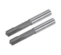 sourcing map Square Nose End Mill, 10mm Cutting Dia Tungsten Carbide Tip 3 Straight Flutes Milling Cutter with 10mm Straight Shank, 2pcs