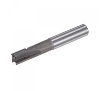 sourcing map Square Nose End Mill, 12mm Cutting Dia Tungsten Carbide Tip 3 Straight Flutes Milling Cutter with 12mm Straight Shank