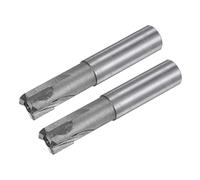 sourcing map Square Nose End Mill, 16mm Cutting Dia Tungsten Carbide Tip 3 Straight Flutes Milling Cutter with 16mm Straight Shank, 2pcs