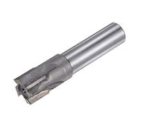 sourcing map Square Nose End Mill, 25mm Cutting Dia Tungsten Carbide Tip 4 Straight Flutes Milling Cutter with 20mm Straight Shank