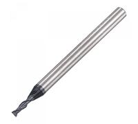 sourcing map Square Nose End Mill, 2mm Tip Dia Solid Carbide AlTiN Coated CNC Router Bits 2 Flute Spiral Milling Cutter HRC45 with 4mm Shank 50mm (2-inch) Length