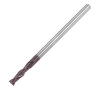 sourcing map Square Nose End Mill, 4mm Tip Dia Solid Carbide AlTiN Coated CNC Router Bits 2 Flute Spiral Milling Cutter HRC55 with 4mm Shank 75mm (3-inch) Length