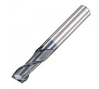 sourcing map Square Nose End Mill, 8mm Tip Dia Solid Carbide AlTiN Coated CNC Router Bits 2 Flute Spiral Milling Cutter HRC45 with 8mm Shank 60mm (2.36-inch) Length