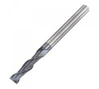 sourcing map Square Nose End Mill, 8mm Tip Dia Solid Carbide AlTiN Coated CNC Router Bits 2 Flute Spiral Milling Cutter HRC45 with 8mm Shank 100mm (4-inch) Length