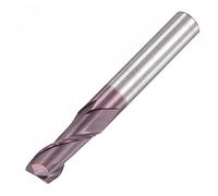 sourcing map Square Nose End Mill, 8mm Tip Dia Solid Carbide AlTiN Coated CNC Router Bits 2 Flute Spiral Milling Cutter HRC55 with 8mm Shank 60mm (2.36-inch) Length
