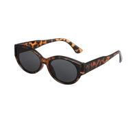 sourcing map Square Polarized Sunglasses Trendy Retro Rectangle Sun Glasses for Women and Men, Coffee/Yellow(Gray Lens)