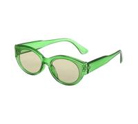 sourcing map Square Polarized Sunglasses Trendy Retro Rectangle Sun Glasses for Women and Men, Green(Green Lens)