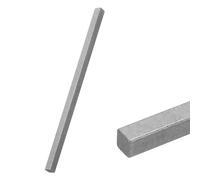 sourcing map Square Steel Key Stock, 1/4" x 1/4" x 6" 45# Cold-Drawn Square Steel Rod Precision Metal Bars for Keyways Mechanical Structural Support Industrial Machinery DIY Craft