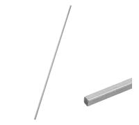 sourcing map Square Steel Key Stock, 1/8" x 1/8" x 11.8" 45# Cold-Drawn Square Steel Rod Precision Metal Bars for Keyways Mechanical Structural Support Industrial Machinery DIY Craft