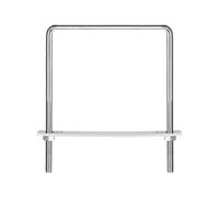 sourcing map Square U-Bolts, 162mm(6.38") Inner Width 210mm Length M10 304 Stainless Steel U Clamp Bolt with Nuts and Plates, for Boat Trailer