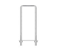 sourcing map Square U-Bolts, 2 Sets 62mm(2.44") Inner Width 200mm Length M8 304 Stainless Steel U Clamp Bolt with Nuts and Plates, for Boat Trailer