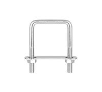 sourcing map Square U-Bolts, 5 Sets 52mm(2.05") Inner Width 80mm Length M8 304 Stainless Steel U Clamp Bolt with Nuts and Plates, for Boat Trailer