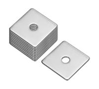 sourcing map Square Washer, 10Pcs M6x30x30x2mm Square Plate Washers | 304 Stainless Steel, Flat Pad Spacer Gasket, for Hardware Fastener