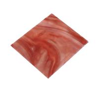 sourcing map Stained Glass Sheet Mosaic Tile 3.9 Inch x 3.9 Inch Dark Red Stained Glass Sheets for Crafts DIY, Art Project