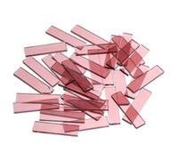 sourcing map Stained Glass Strip, Clear Rose Mosaic Tiles 100g/3.53 oz