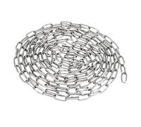 sourcing map Stainless Steel 304 Hardened Proof Coil Chain 2.5m Length 1.5mm Thickness Zinc Plated