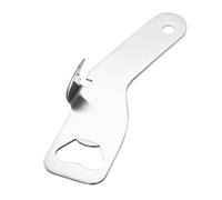 sourcing map Stainless Steel Bottle Opener, Manual Can Punch Bottle Opener, Versatile Can Tapper for Beverage Beer Soda Cans Kitchen Camping Bar Accessories, Silver