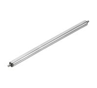 sourcing map Stainless Steel Conveyor Roller 25mm Diameter 600mm Length Gravity Transmission Replacement Part Galvanized End (Silver)