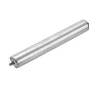 sourcing map Stainless Steel Conveyor Roller 76mm Diameter 500mm Length Gravity Transmission Replacement Part Galvanized End (Silver)