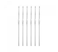 sourcing map Stainless Steel Crochet Hook 0.9mm Knitting Needles for DIY Craft Yarn 6Pcs