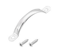 sourcing map Stainless Steel Door Pull Handles, 1Pcs 95mm/3.74" Long Door Handle with Screws Cabinet Drawer Hardware Handles Pulls