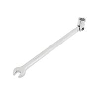 sourcing map Stainless Steel Double Headed Open End Socket Wrench Combination Spanner 8mm