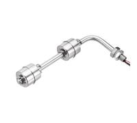 sourcing map Stainless Steel Float Switch, 150mm Rod 110V DC 0.5A Horizontal Water Level Sensor M10 Thread Double Tank Liquid Level Controller for Pump/Alarm 1 Pcs