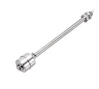 sourcing map Stainless Steel Float Switch, 150mm Rod 110V DC 0.5A Vertical Water Level Sensor M10 Thread Single Tank Liquid Level Controller for Pump/Alarm 1 Pcs